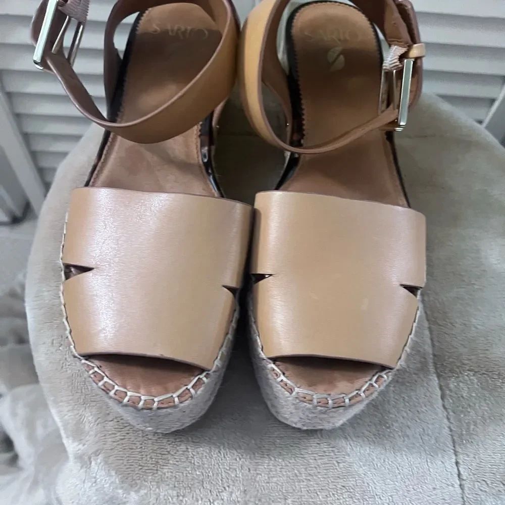 SARTO By Franco Sarto Tan Espadrille Shoes - Picture 2 of 13